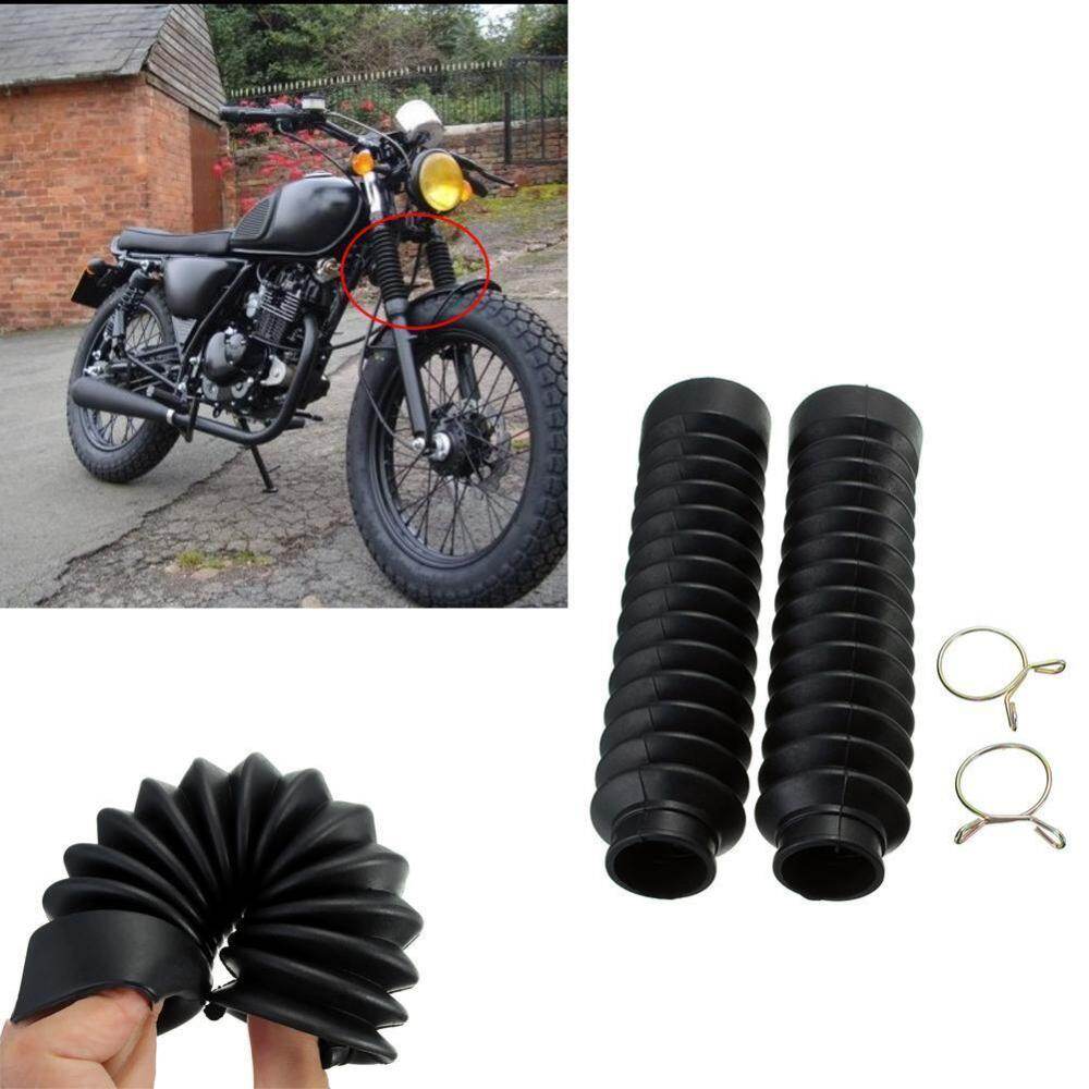 2pcs Motorcycle Front Fork Cover Universal Front Fork Shock Absorber Dust Cover Rubber Motorcycle Accessories