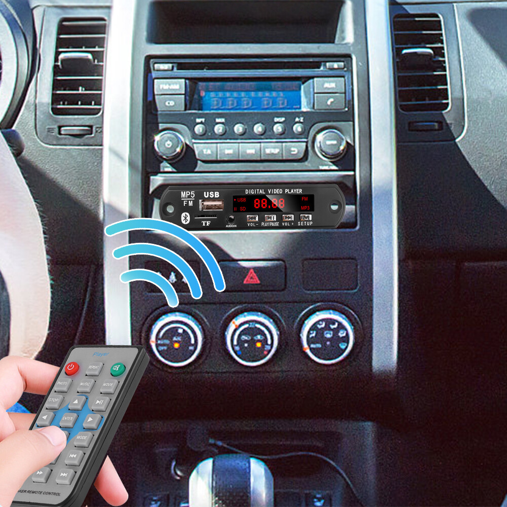 Kebidumei Bo Mạch Giải Mã MP3 MP4 MP5 Bluetooth Không Dây Mô-đun Giải Mã Video Âm Thanh Hỗ Trợ Đĩa TF/ U Đài FM Giắc Cắm Aux 3.5Mm Cho Loa Máy Phát Đa Phương Tiện Máy Chiếu Có Điều Khiển Từ Xa