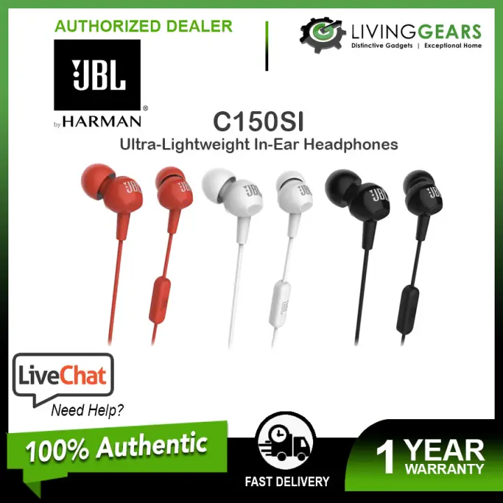 jbl c150si wired headset with mic