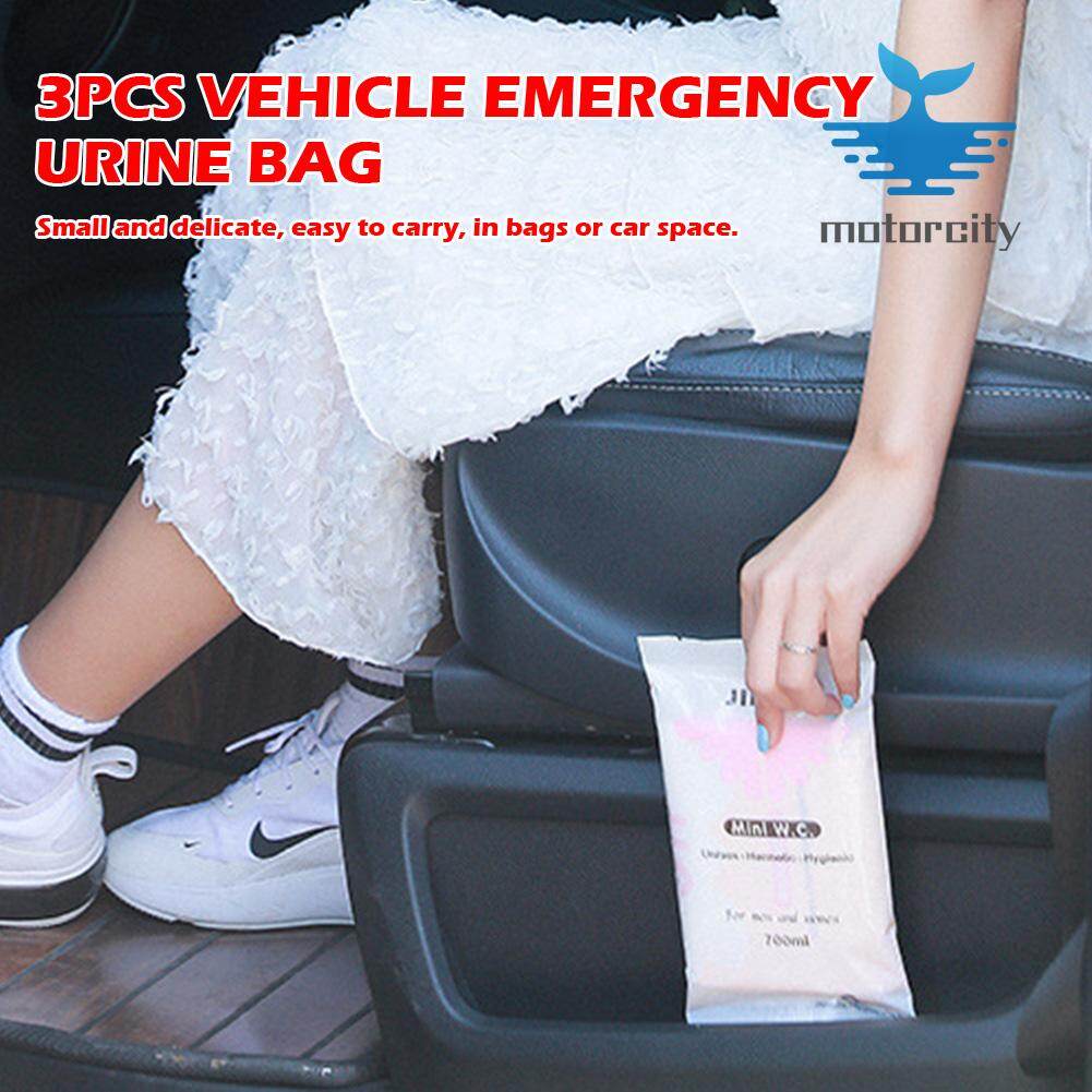 3pcs Disposable Urinal Travel Traffic Jam Emergency Portable Pee Vomit Bags