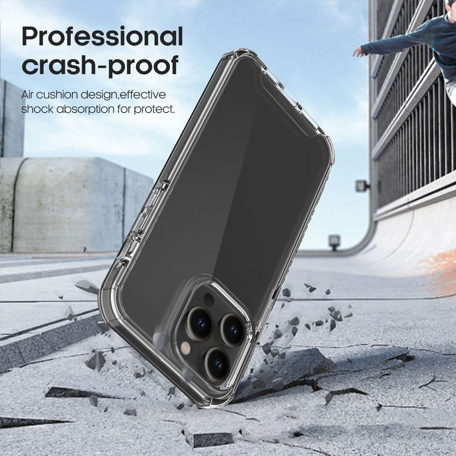 Ốp Lưng Bốn Góc Dày Chống Rơi Vỏ Mềm Cho iPhone 14 Pro Max 13 Pro Max/14 Plus/12 Pro Max SE 2020 11 Pro Max XS MAX XR X 8 7 6S Plus iPhone 11 Pro XS MAX ốp XR X Điện Thoại Trong Suốt Sang Trọng Vỏ Lưng Silicon