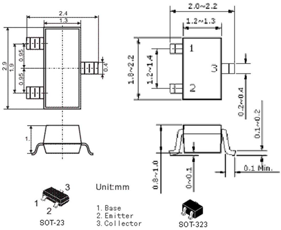 50PCS 2SA1015 A1015 BA PNP SOT-23 SMD Transistor