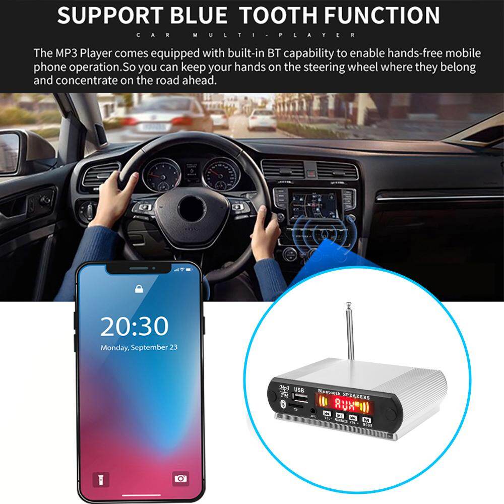 5V Bluetooth MP3 Player Decoder Board MP3 WMA Car Accessory With Recording Function Support USB TF Card FM 3.5mm Audio Module