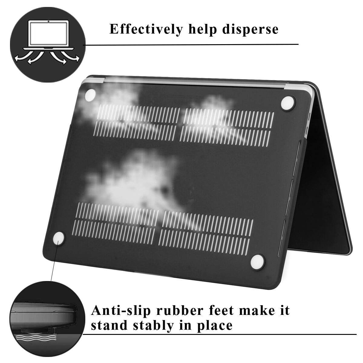 For Apple Macbook Air 11 13/MacBook Pro 13/16/15 Inch Laptop Case Hard Shell Protective Case+Screen Protector+Keyboard Cover