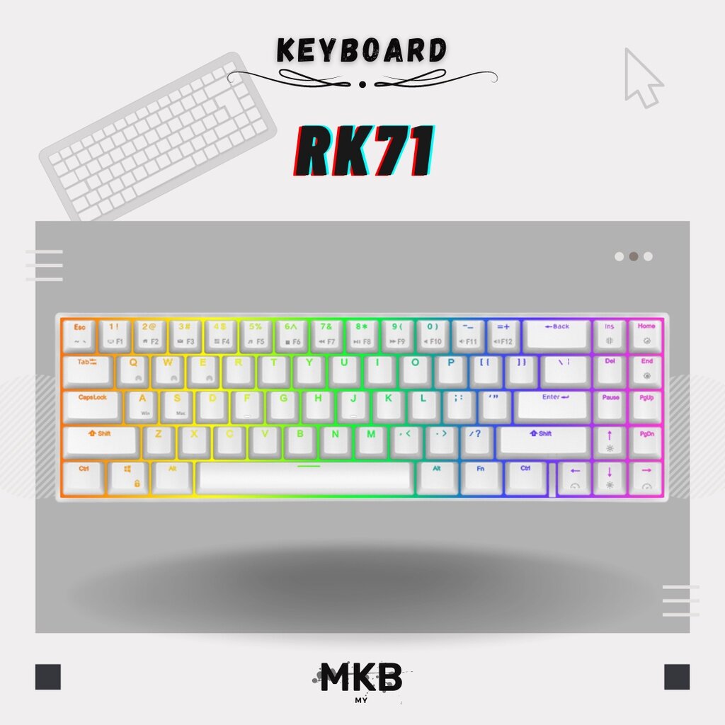 [READY STOCK] Royal Kludge RK71 Mechanical Keyboard Kit HotSwap
