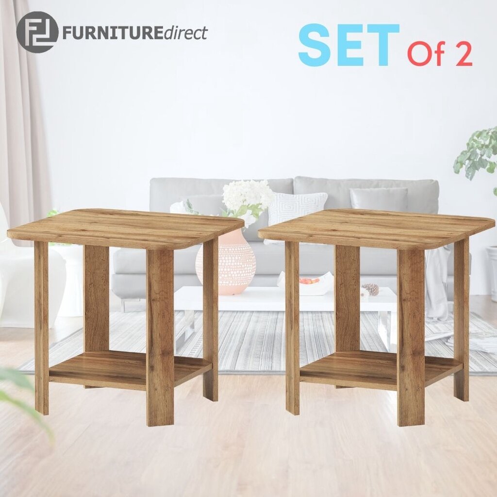 Furniture Direct RHODES Bedside table Side TableOak Lazada