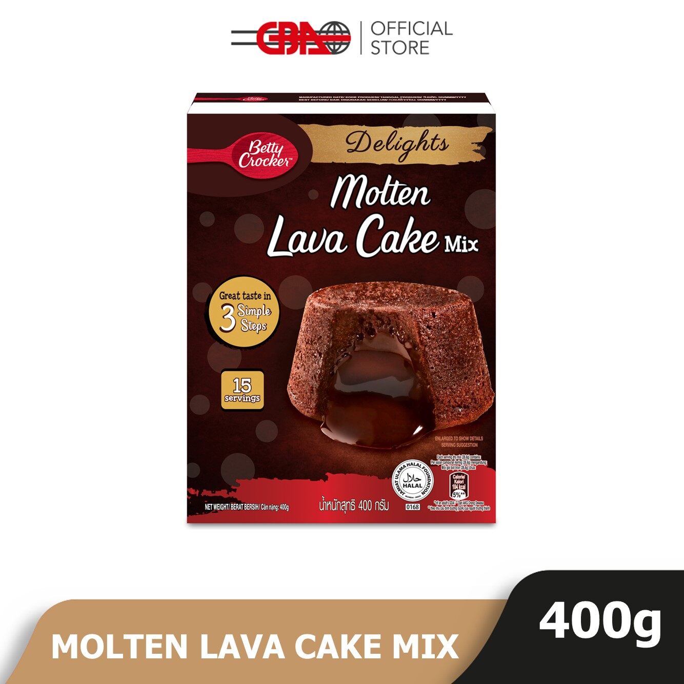 Betty Crocker Molten Lava Cake Mix 400g Lazada