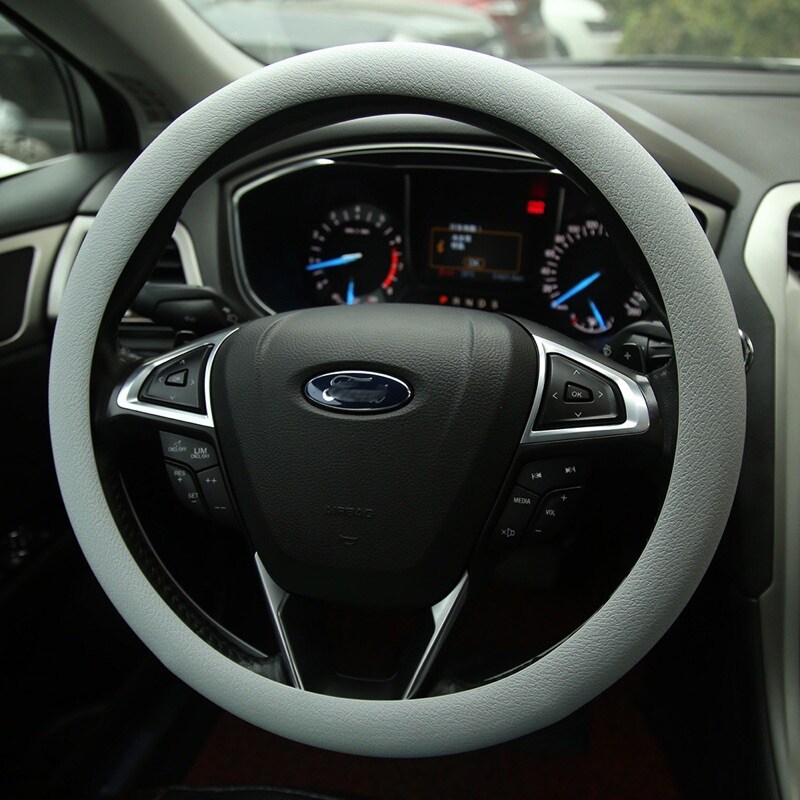 {TYEE Automotive Products} Silicon Car Steering Wheel Cover Leather Texture (Universal Size)