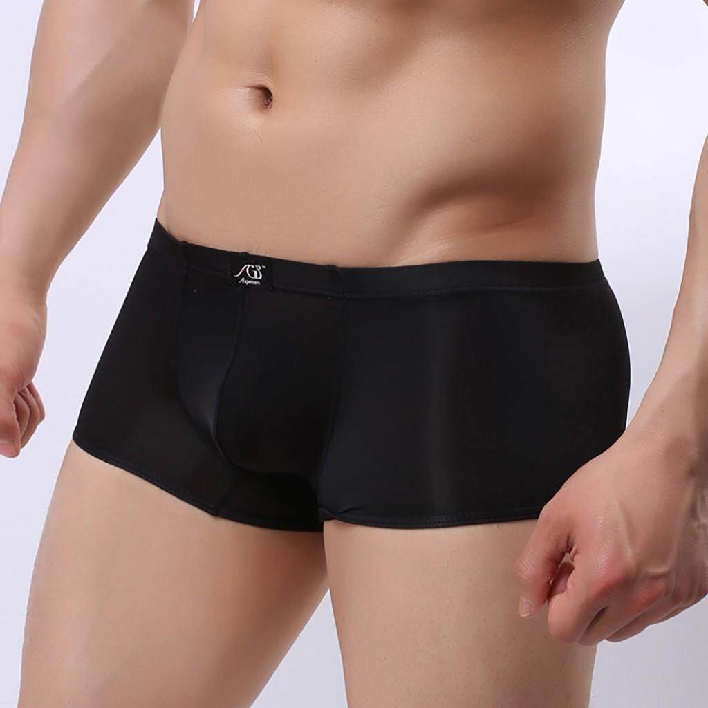 Men Sexy Underwear Letter Sold Color Boxer Briefs Shorts Bulge Pouch Underpants By Jingmeihao