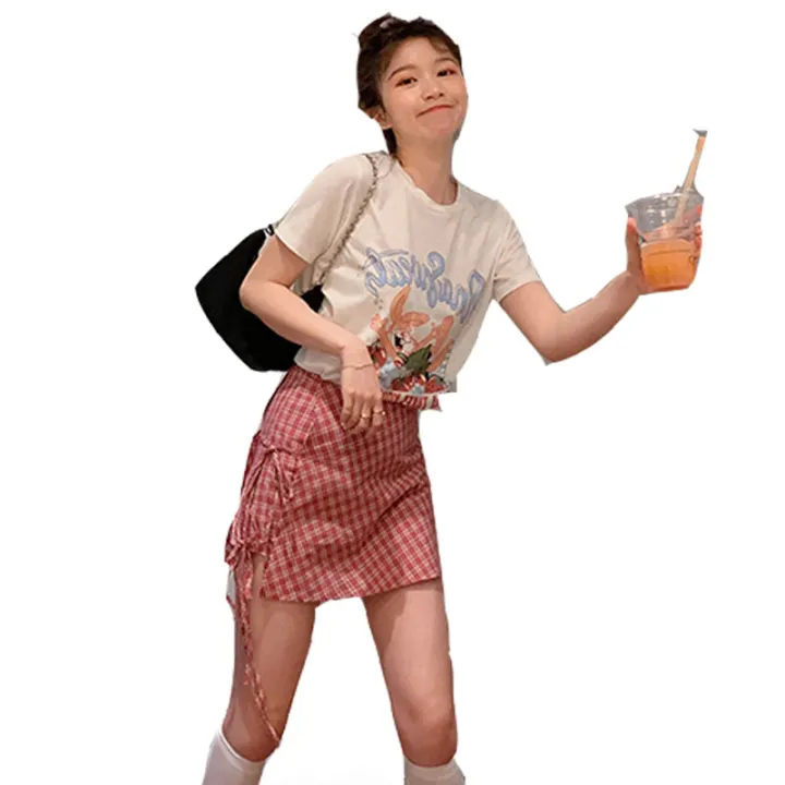 plaid skirt lazada