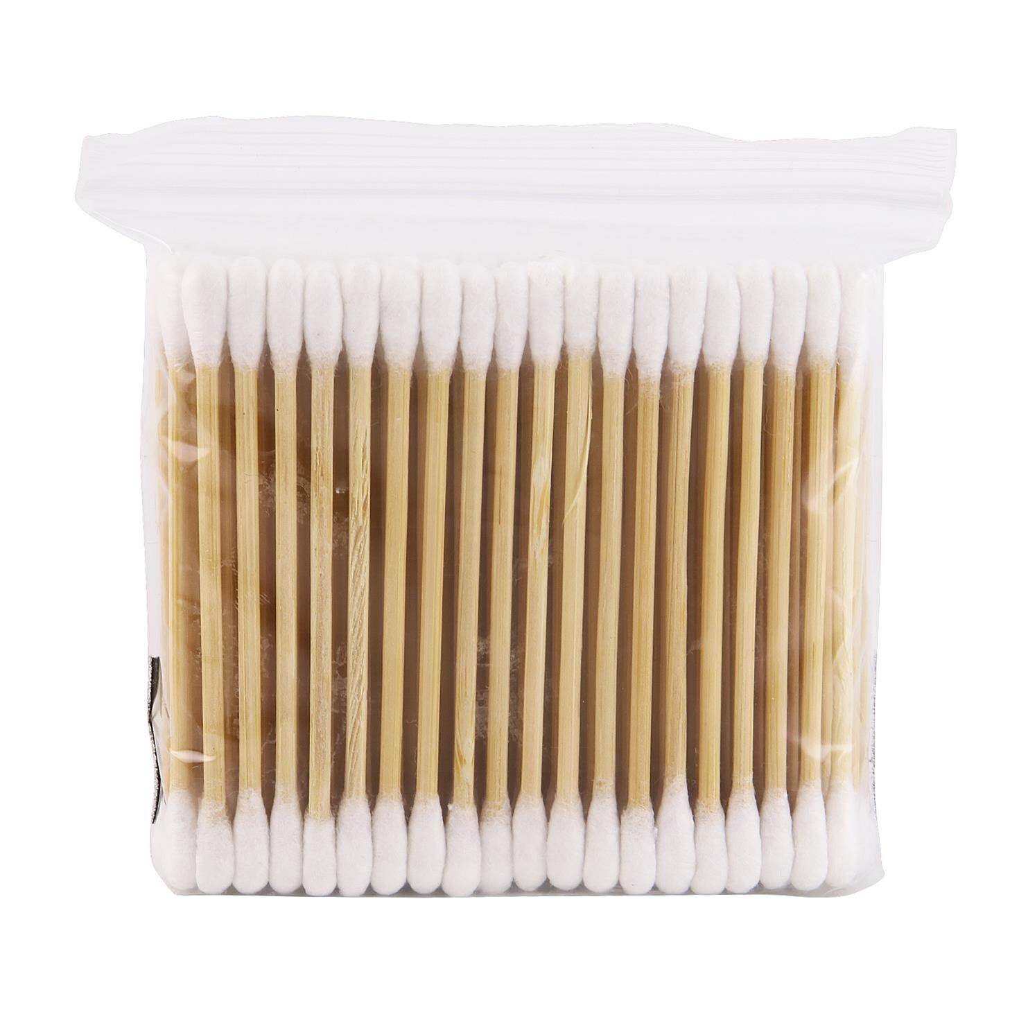 100pcs/pack Wooden Handle Cotton Swab Makeup Supplies Clean Double Head Cotton Swabs Ear Nose Cleaning Tools
