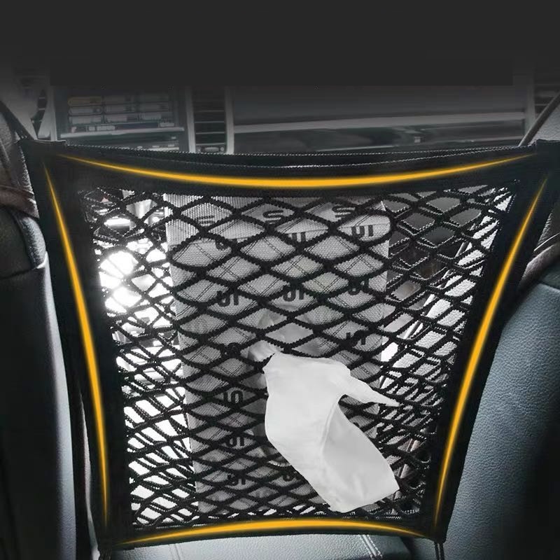 [HOT W] Car Styling Storage Elastic Net Mesh Seats Net Pocket Storage Bag Storage Net Auto Safe Driving Prevent Child Interference