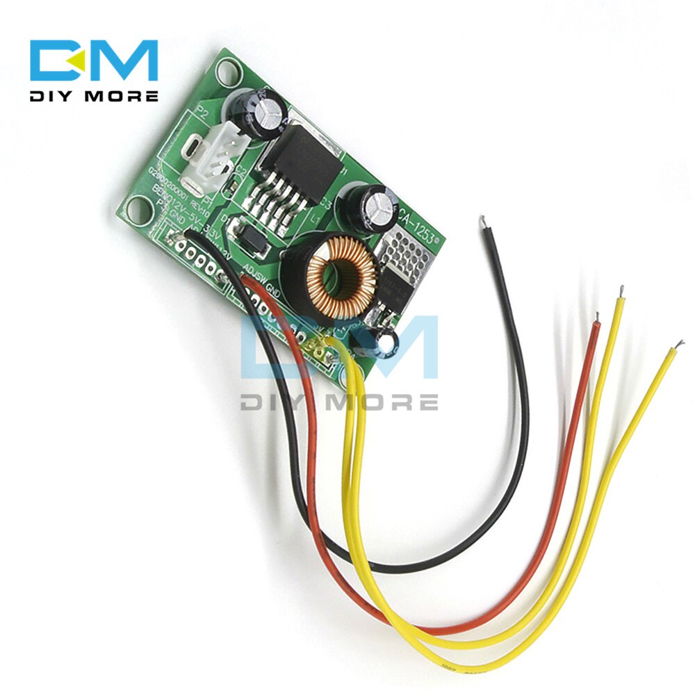 [100% original] diymore CA-1253 12V to 5V to 3.3V DC-DC Step-Down Module LCD Power Supply Board Voltage Conversion Module with Wire