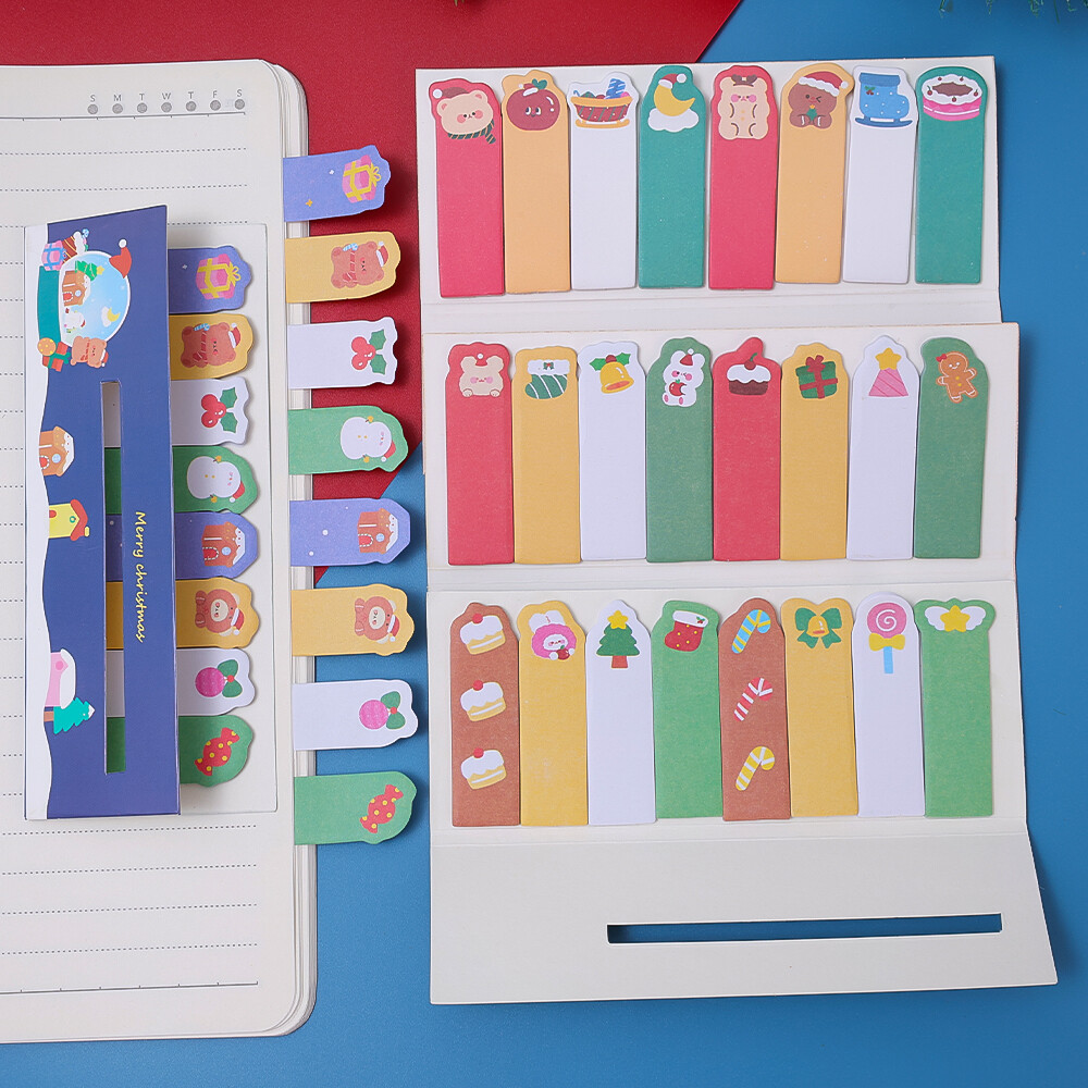 120 tờ giấy ghi chú Post It giáng sinh sinh sinh viên Ins dễ thương ghi chú dán