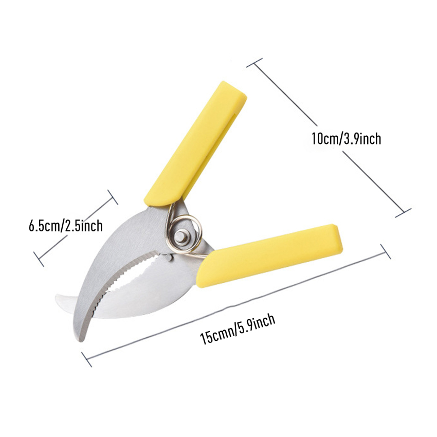 1pc Fruit Tree Ring Cutting Shears Stainless Steel Gardening Pruning Shears Cutting Bark Ring Peeling Scissors Garden Tools