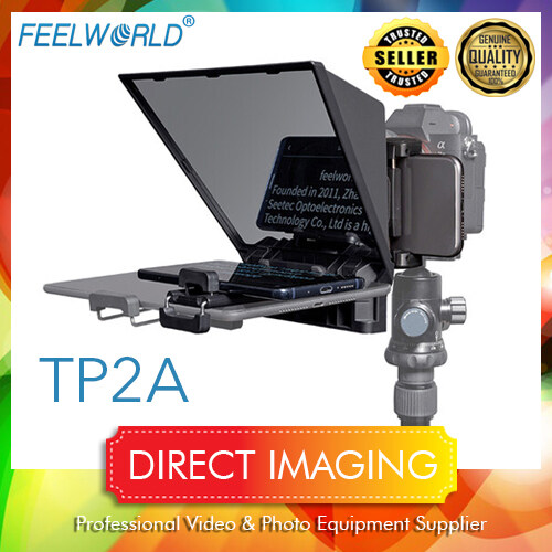 FeelWorld TP2A Portable Teleprompter for Smartphone/Tablet/DSLR (8