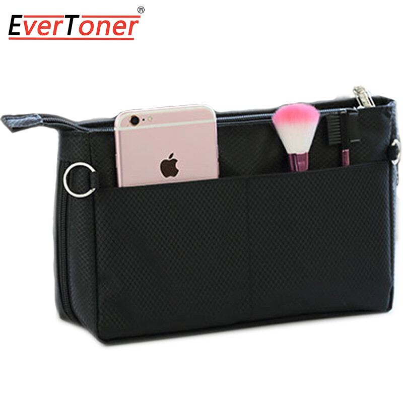 EverToner Fits For  LV Speedy Neverfull Nylon Liner Bag Variable Size Waterproof Make Up Storage Insert Bag For Handbag Women Bags Base Shaper