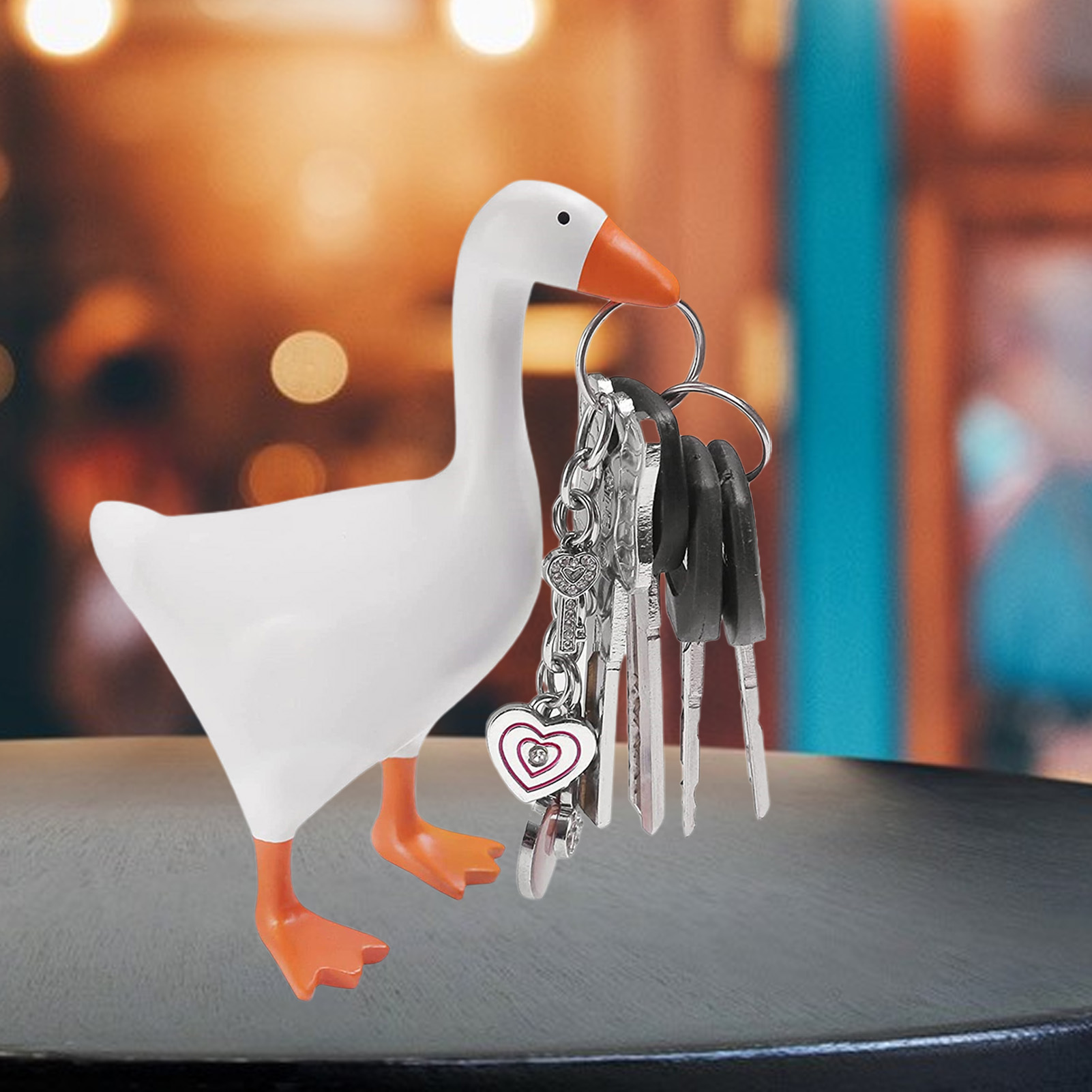 Goose Key Holder ดูสมจริงกันน้ำสังเคราะห์เรซิ่นขนาดเล็ก Goose Magnetic ...