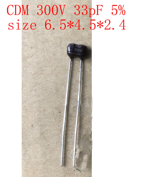 Cdm 300v 33p 33pf 5% capacitor