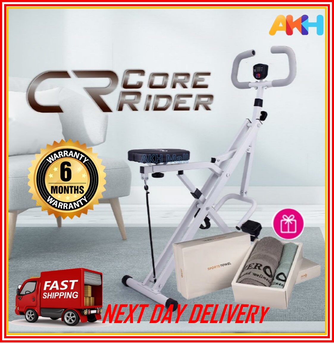 Zero Core Rider Professional Fitness Exercise Bike Home Gym Fitness ...