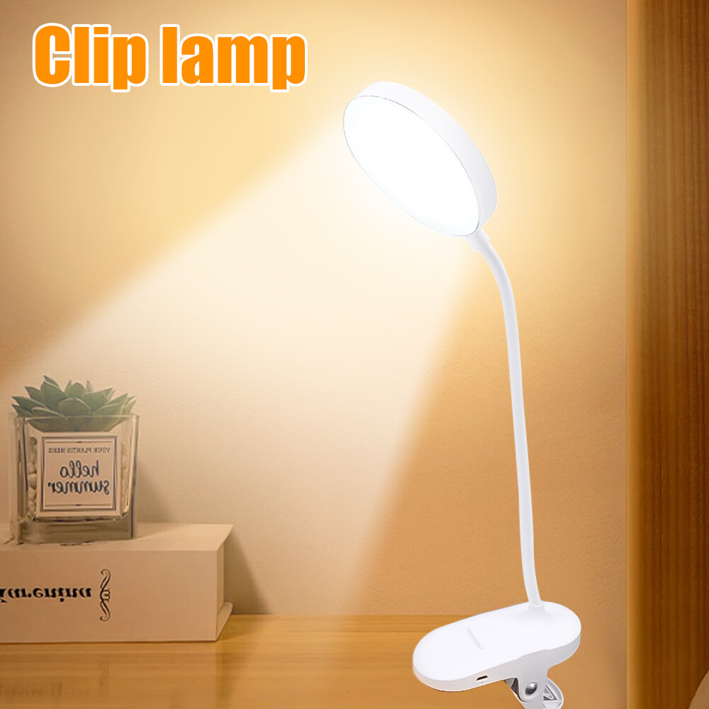 Có thể điều chỉnh ánh sáng gập được đèn bàn có kẹp LED Đèn bàn cảm ứng 3 chế độ dùng nguồn USB Đèn Đọc Đèn xách tay