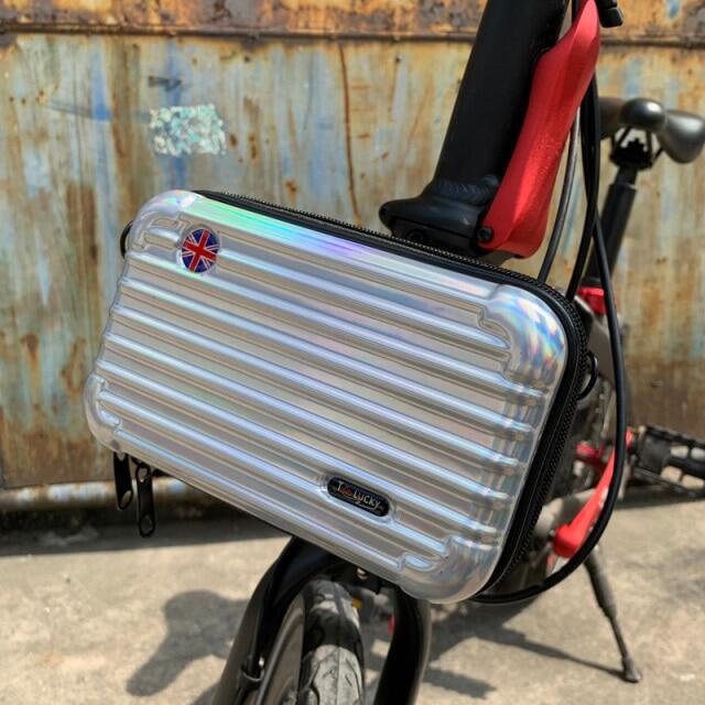 For Brompton/Birdy Folding Bicycle Hard Shell Bag Multicolor With Fixed Bracket Stylish Storage Bag Individual Decoration