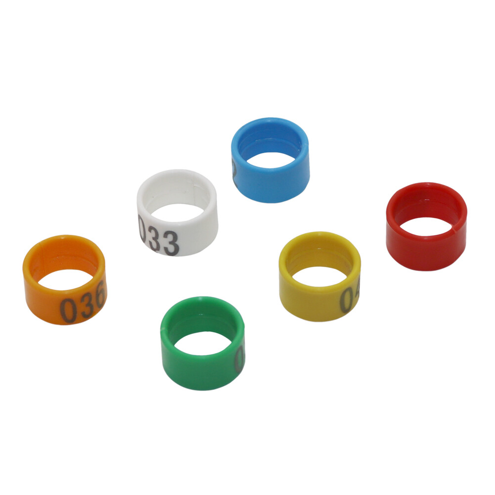 100 Chiếc Vòng Chân Kỹ Thuật Số Hình Ngỗng Gà Vịt Loại Mở Bằng Nhựa 1.6/1.8/2.0 Cm
