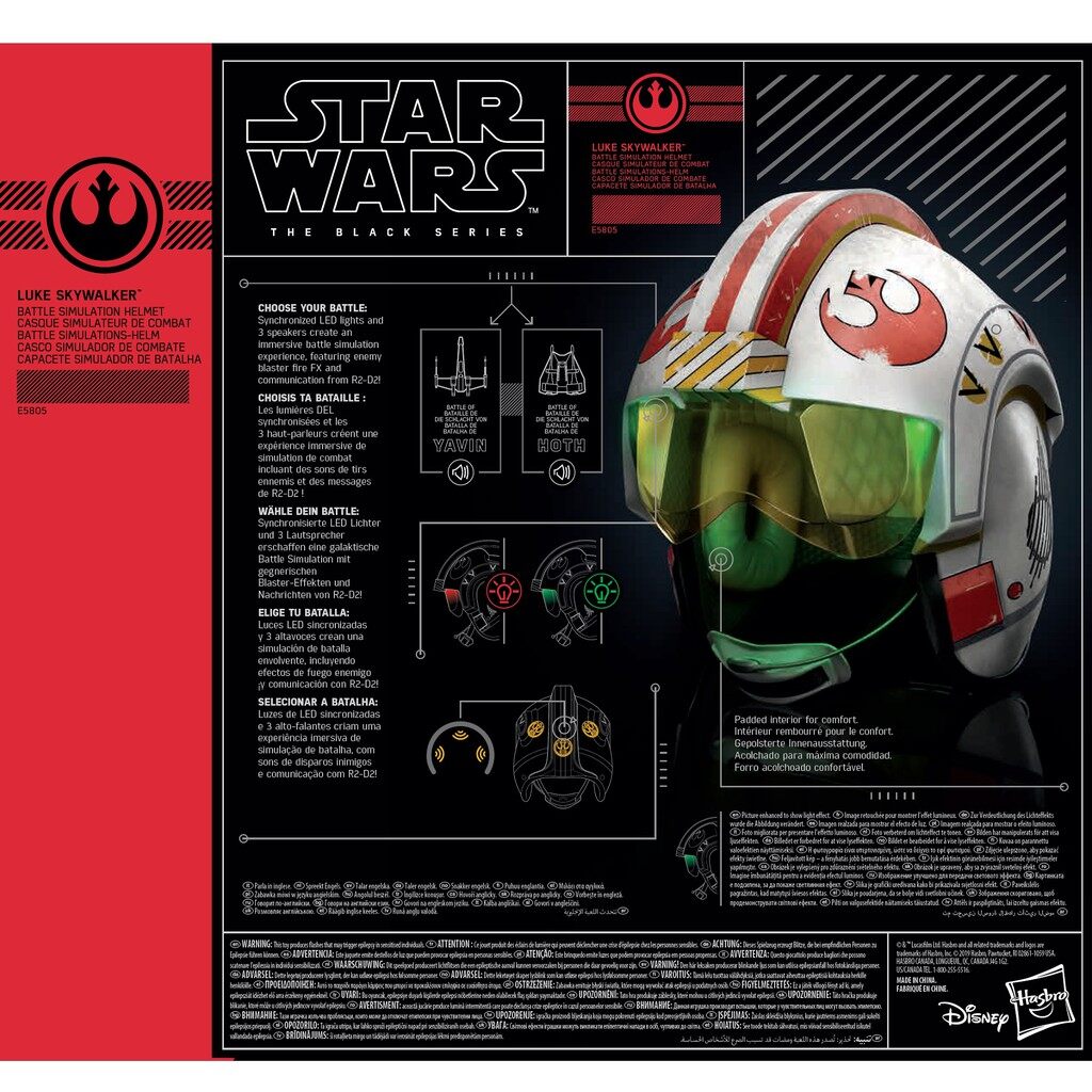 hasbro star wars the black series luke skywalker battle simulation helmet