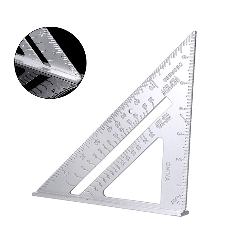 Stiup 1pc 7 Aluminum Rafter Triangle Ruler Square Speed Carpenter ...