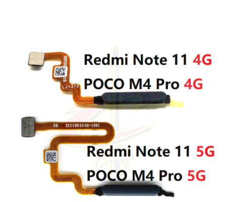 Fingerprint scanner flex for Xiaomi redmi note 11 11S POCO M4 Pro 4G 5G Home Button