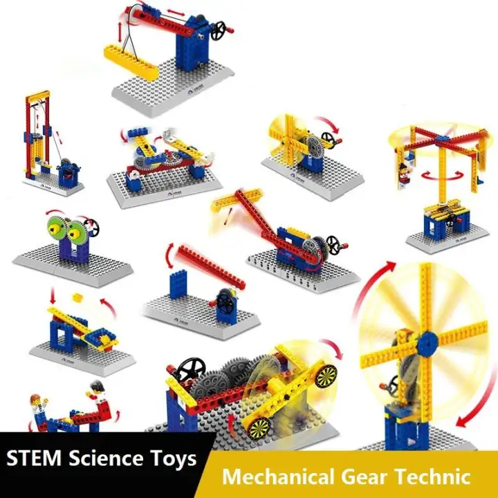 mechanical gear building blocks