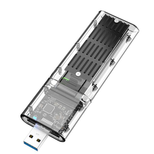 M.2 hard drive enclosure high speed usb3.0 gen1 5gbps mobile hard disk case for b key m.2 ssd enclosure