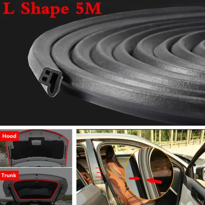 Bluespot Edge Trunk Strip Moulding Rubber Black Universal 5m Car
