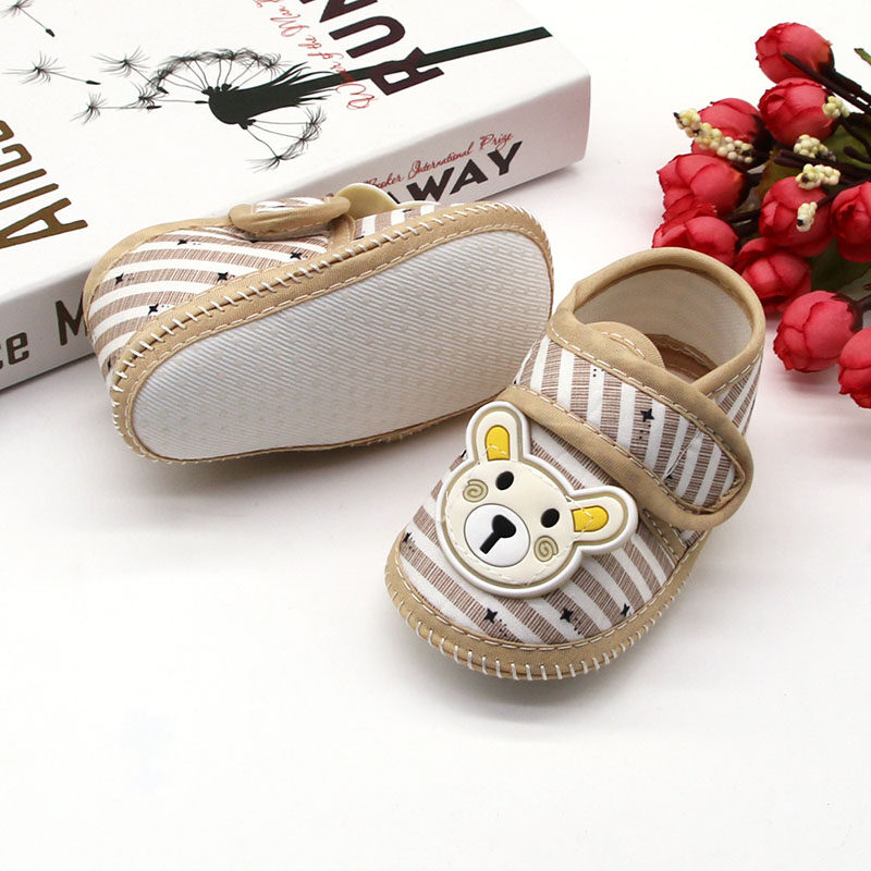 Denoswim Phim Hoạt Hình Bé Giày Trẻ Sơ Sinh Dễ Thương Phim Hoạt Hình Gấu Bé Sơ Sinh Căn Hộ Toddler Mềm Duy Nhất Ngoài Trời Đầu Tiên Tập Đi 0-12 Tháng