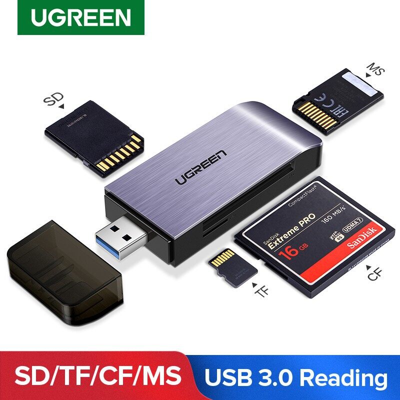 Đầu Đọc Thẻ Nhớ SD/TF/CF/MS Chuẩn Tốc Độ USB 3.0  Ugreen 50541
