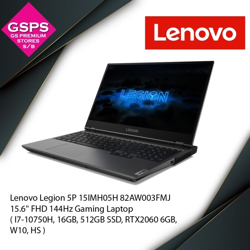 Lenovo Legion 5P 15IMH05H 82AW003FMJ 15.6 FHD 144Hz Gaming Laptop ( I7-10750H, 16GB, 512GB SSD, RTX2060 6GB, W10, HS ) Malaysia