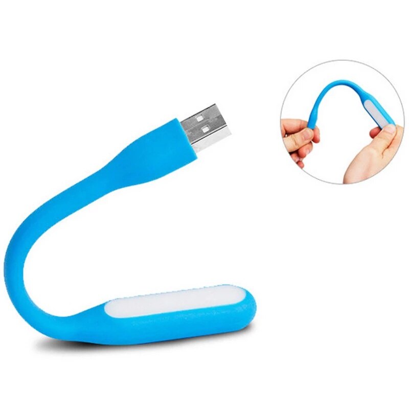 Mini 5V 1.2W Bendable USB LED Lamp Book Light for Power Bank & Notebook & Computer & Laptop Night Lights