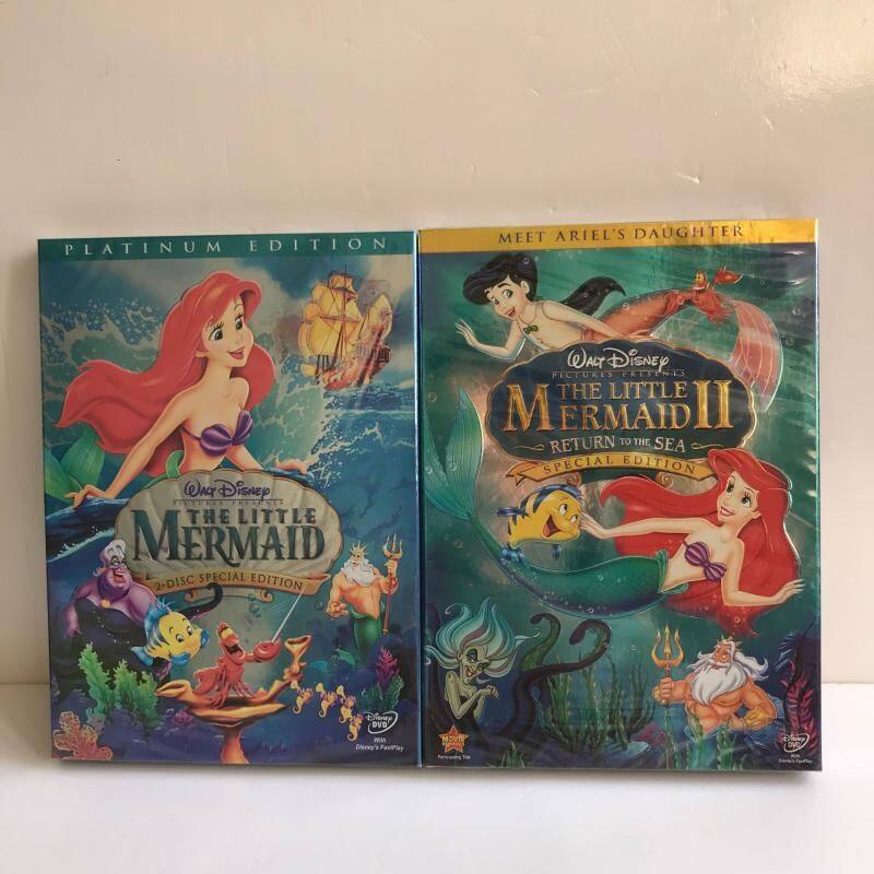 The little mermaid 1-2 high definition pure English movie cartoon DVD ...