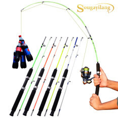 Sougayilang 1.2M Mạnh Mẽ Bền Quay Tay Thu Hút Cần Câu Tay Cầm EVA Siêu Nhẹ Nhựa ABS Cơ Thể Du Lịch Cần Câu Trên Thuyền