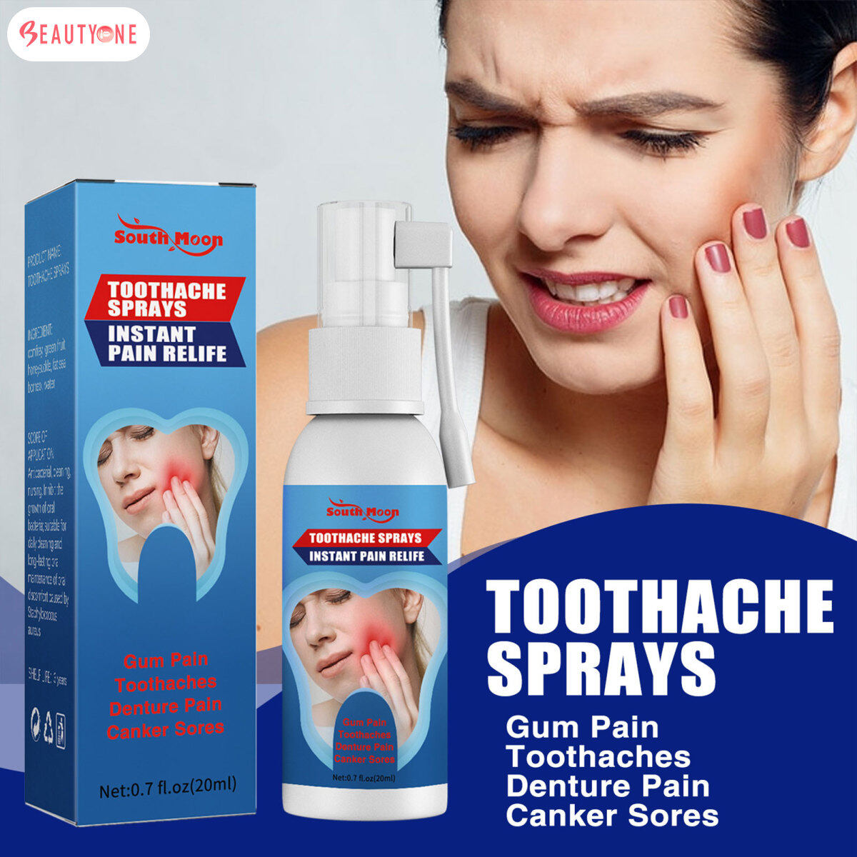 BeautyOne 20ml Teeth Pain Reliever Effective Pain Relief And Swelling ...