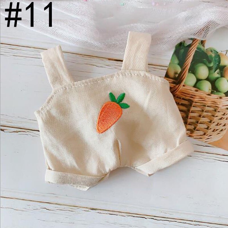 20CM Idol Dolls Clothes Overalls T-ara Winter Giselle Lisa Jennie Twice Xiao Zhan Yibo Gong Jun Strap Pants Doll Accessories Gift