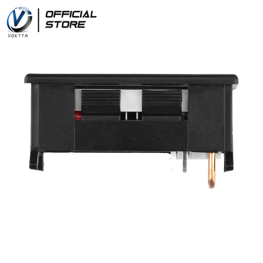 VOKTTA Digital Voltmeter DC 500V 10A Digital Dual Display Current Voltmeter Adjustable LED Voltage Panel Meter Red/Blue
