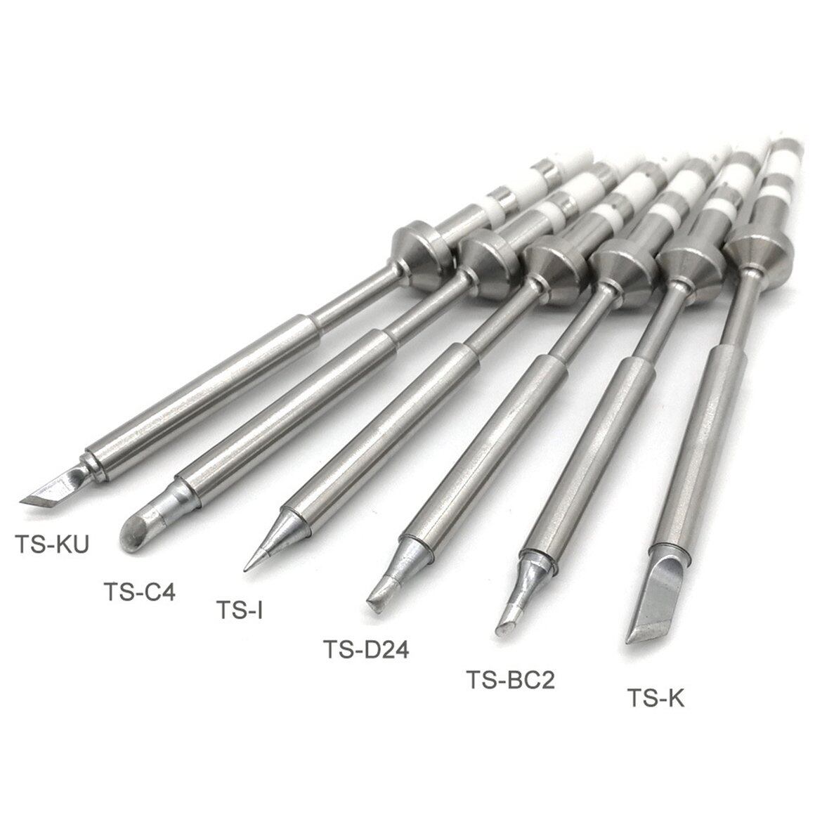 WLLW (Tốt Và Rẻ) Giảm Giá Chớp Nhoáng, TS100 Đầu Mỏ Hàn Sắt Kỹ Thuật Số Mini Đầu Mũi Thay Thế