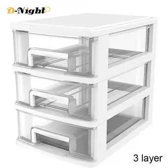 D Night Plastic Desktop Drawer Transparent Sundries Small Objects
