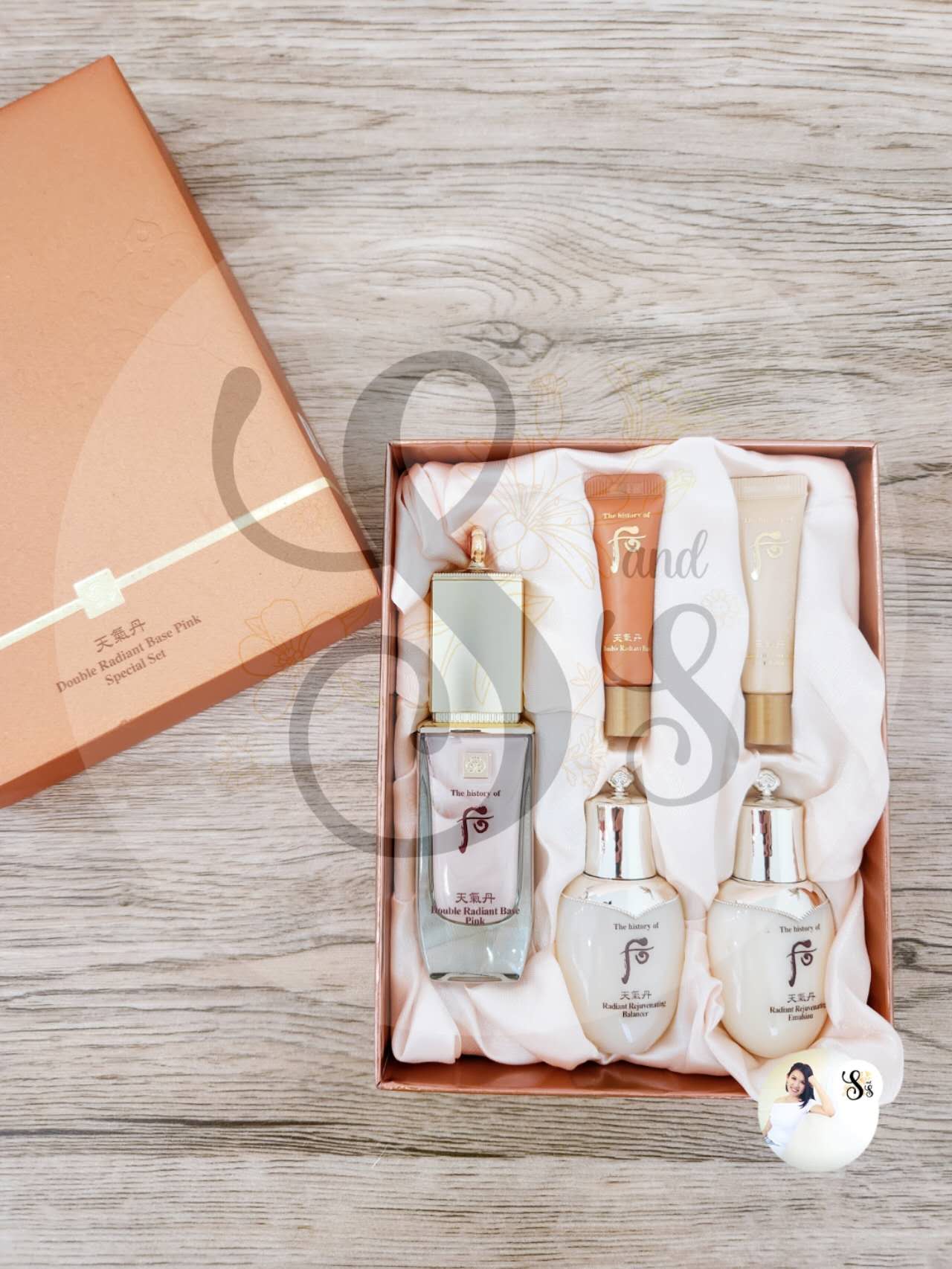 The history of Whoo Double Radiant Base Pink Special Set 后天气丹