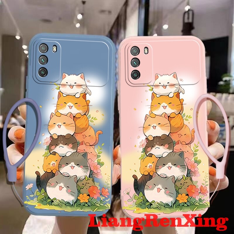 Casing xiaomi poco m3 phone case Softcase Liquid Silicone Protector Smooth shockproof Bumper Cover new design YTDMM01