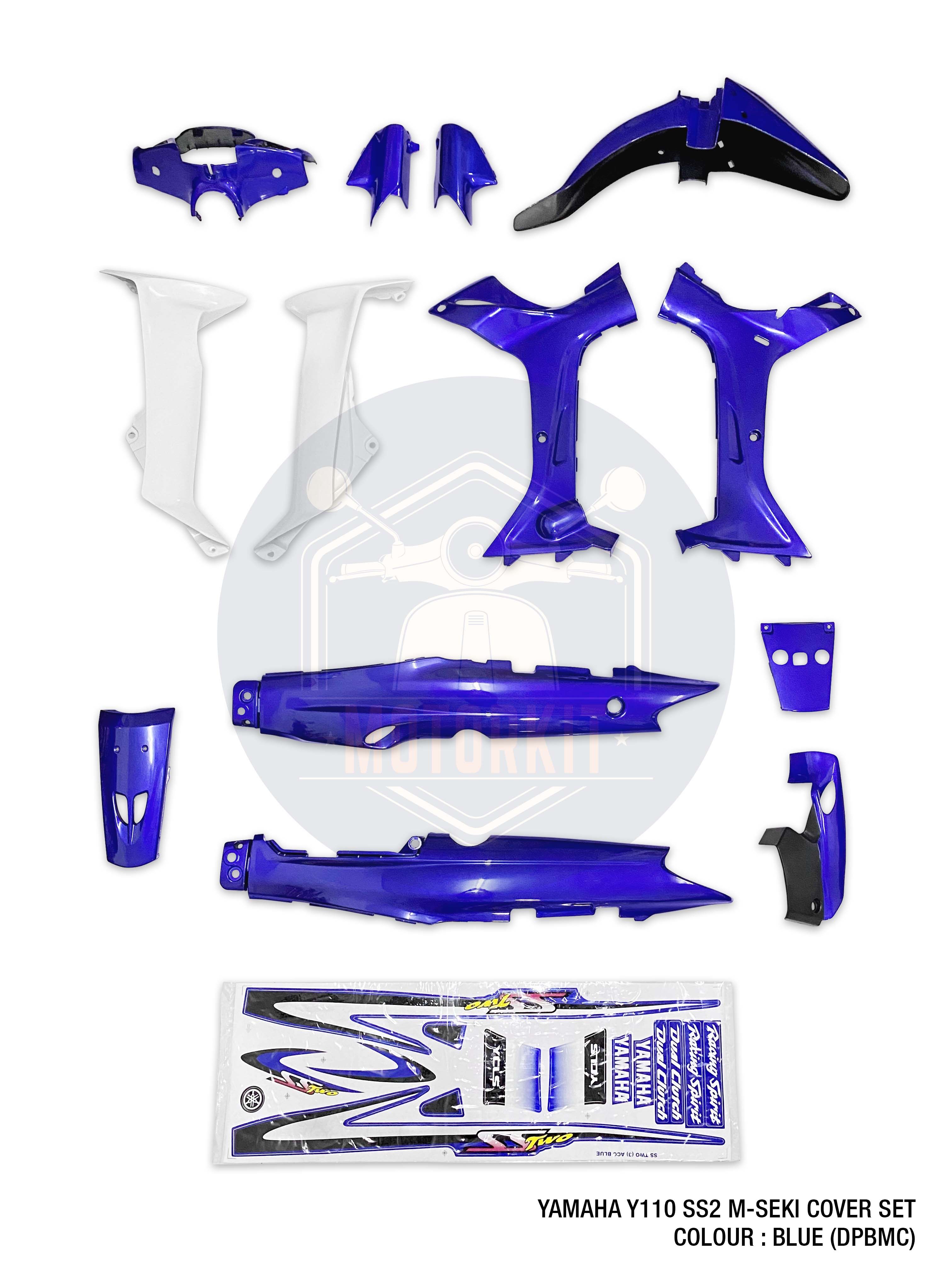 YAMAHA Y110 SS2 Y110SS2 Y110 SS 2 Y110 SSII M SEKI MSEKI COVER SET BODY COVER SET COVERSET STICKER STRIPE Lazada