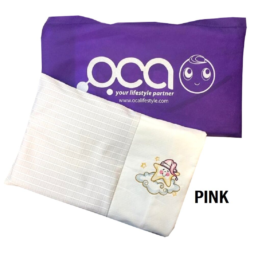 [GENUINE] OCA Baby Water Pillow Pink (35cm x 20cm) Lazada