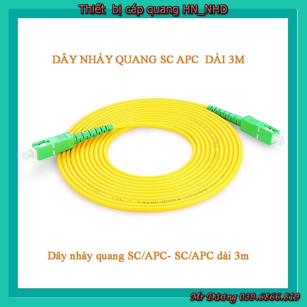 Dây nhảy quang SC/APC- SC/APC dài 3m