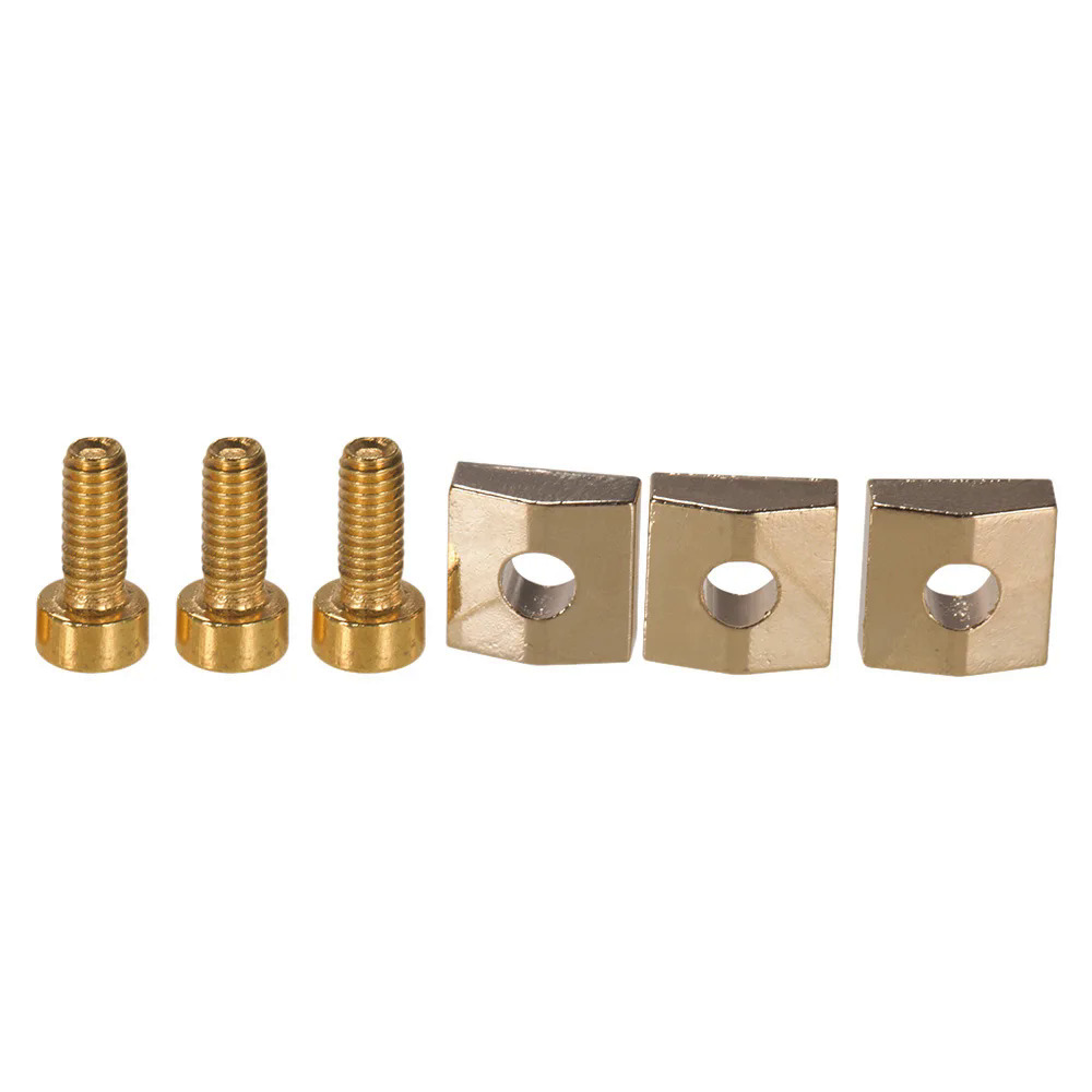 Electric Guitar Tremolo Bridge String Locks Strings Locking System Metal Nut Block & Clamp Hex Screws Guitar Parts Accessories